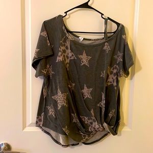 Off the shoulder star top